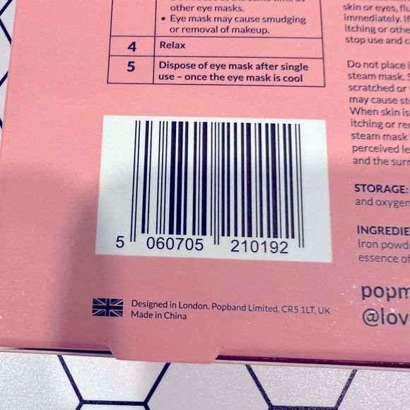 POPMASK LONDON
Sleepover Rose Scented Self-Warming Steam Mask (5 Pack) - Picture 5 of 6